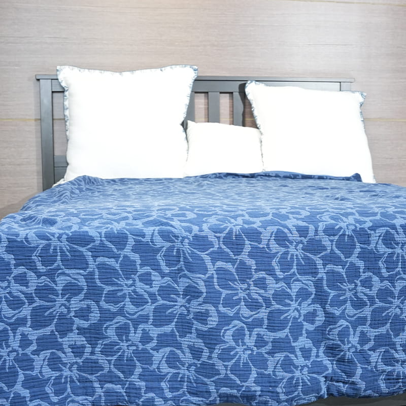 তুলো সুতা রঙ্গিন Jacquard Duvet সেট